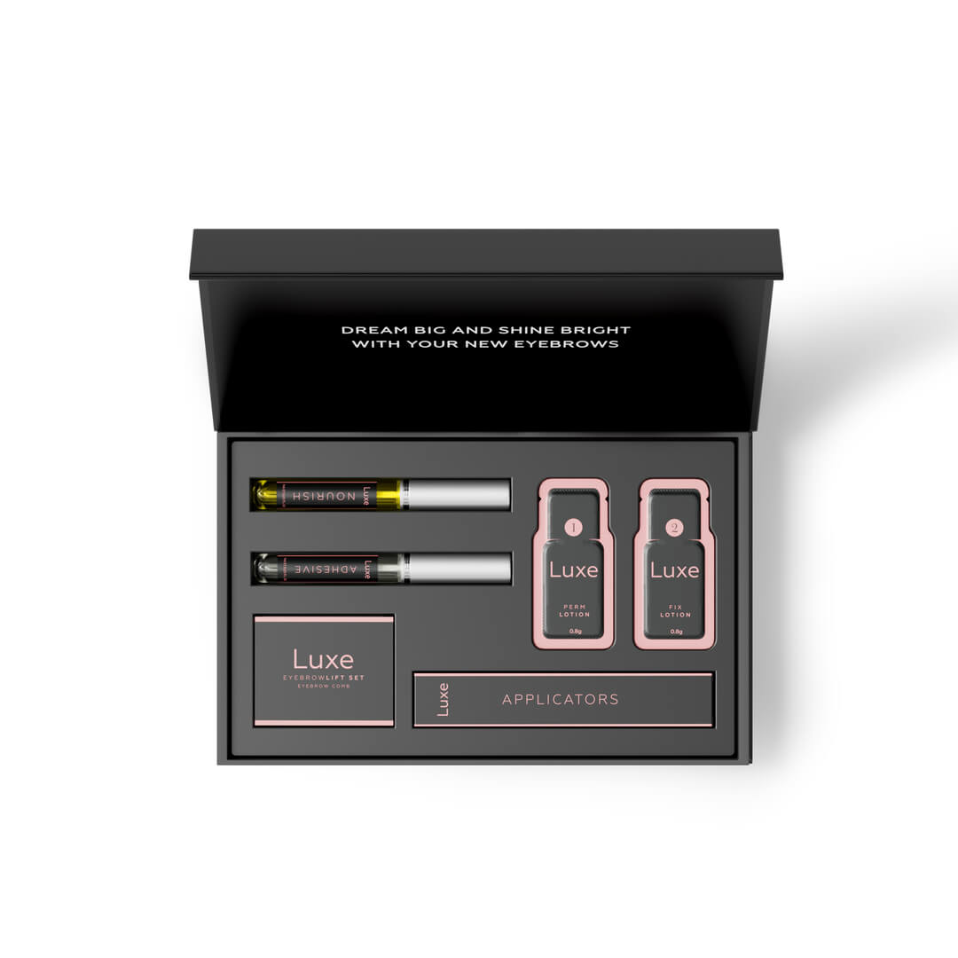 Ögonbrynslyftset, Luxe ögonbrynslyftset, laminering av ögonbryn, Luxe Cosmetics, Eyebrow Lift Set, Eyebrow Lift